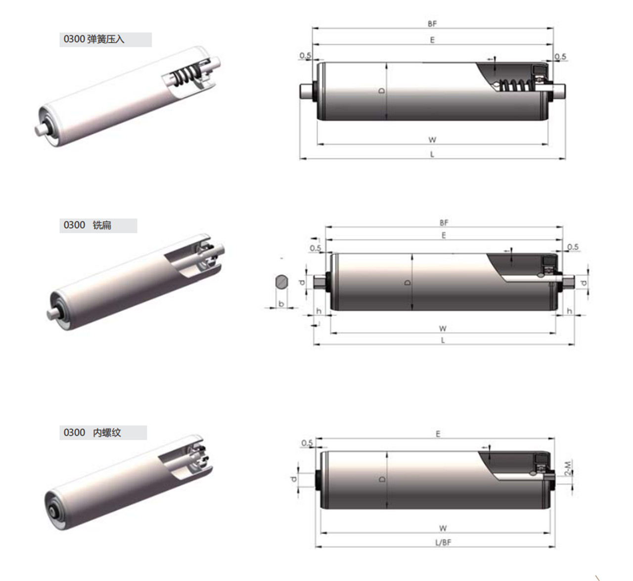 Non-Powered Series Rollers 0300 Roller (2)